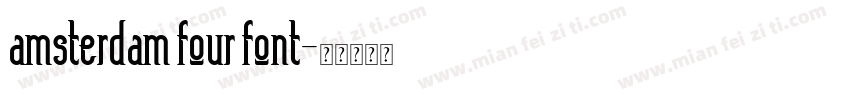 amsterdam four font字体转换